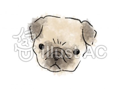 パグイラスト 無料イラストなら イラストac