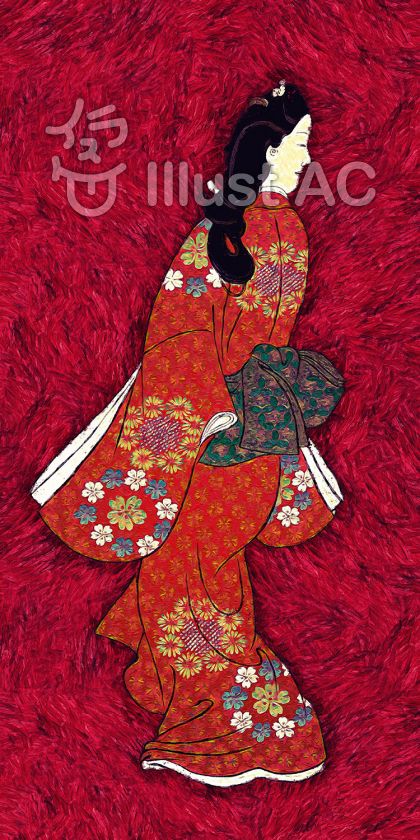 着物美人イラスト 無料イラストなら イラストac