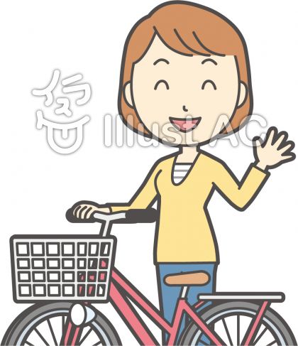 自転車に乗るイラスト 無料イラストなら イラストac