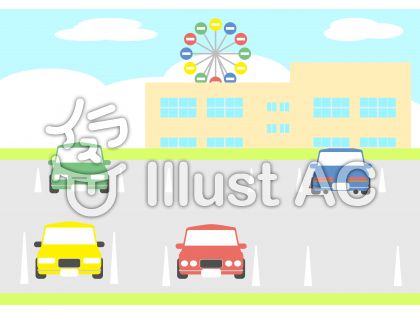 上 駐車場 イラスト フリー ニコニコ 静止 画 イラスト