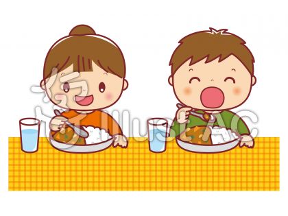画像をダウンロード こども 食事 イラスト かわいい 最高の画像壁紙日本aad