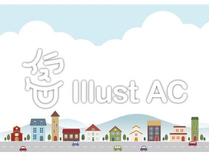 道路背景イラスト 無料イラストなら イラストac