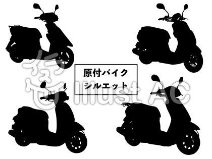 原付バイクイラスト 無料イラストなら イラストac